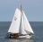 De 'Festina Lente' op de Waddenzee voor Oudeschild 11-08-2025 (foto Wim Haanstra)